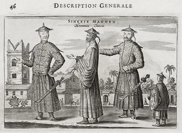 Chinese Men, a General Description from an account of a Dutch Embassy to China