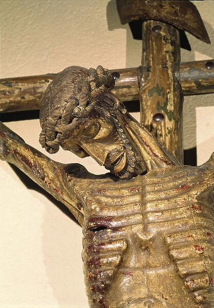 Christ on the Cross, called 'Le Devot Christ', 1307 (wood) (detail)