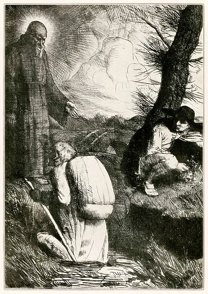 'Christian is troubled'frontispiece from The Pilgrim