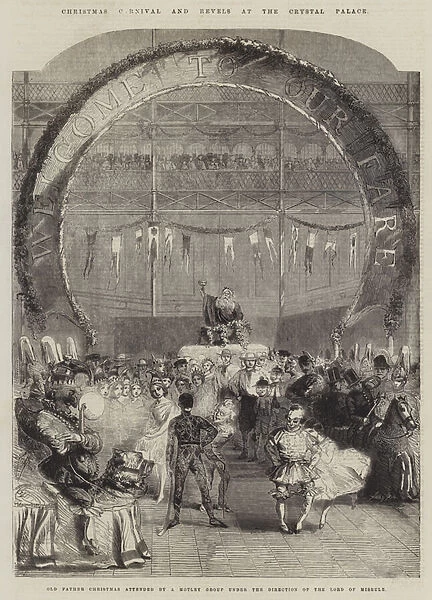 Christmas Carnival and Revels at the Crystal Palace (engraving)