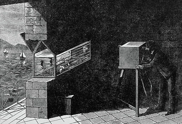 chronophotography, invented by Etienne Jules Marey in 1882 (engraving)