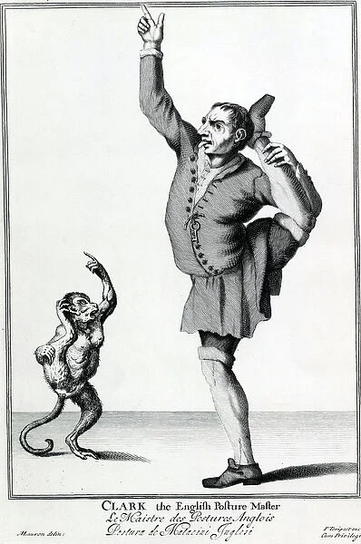 Clark the English Posture Maker, taken from the series The Cryes of the City