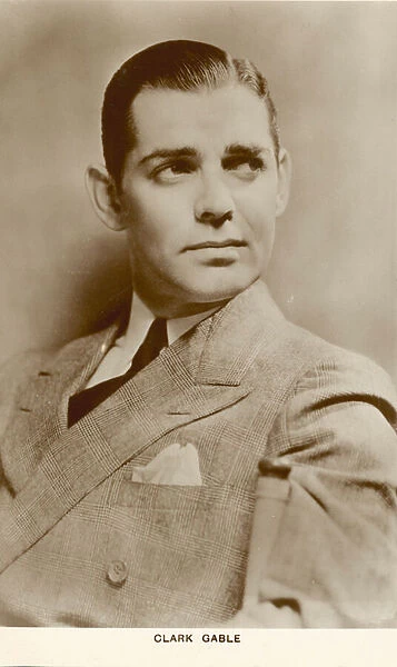 Clark Gable, American film actor (b  /  w photo)