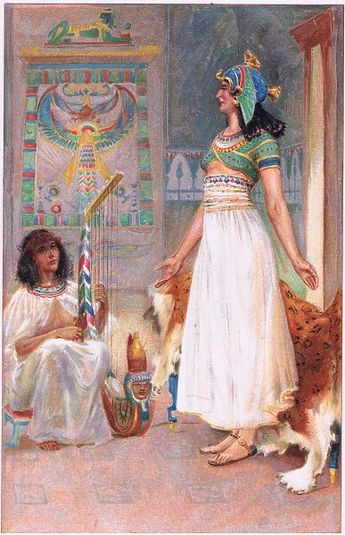 Cleopatra, 1900s (colour litho)