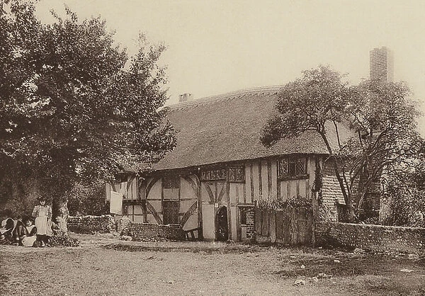 The Clergy House, Alfriston, Sussex (b / w photo)