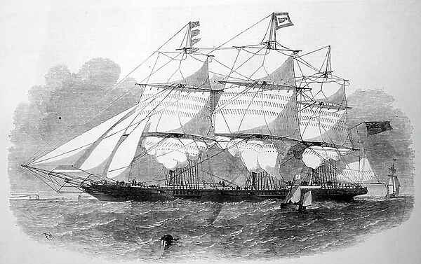 The Clipper Ship The Gauntlet, 1850