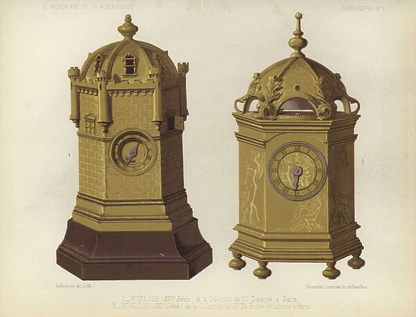 Clocks, 16th Century (chromolitho)