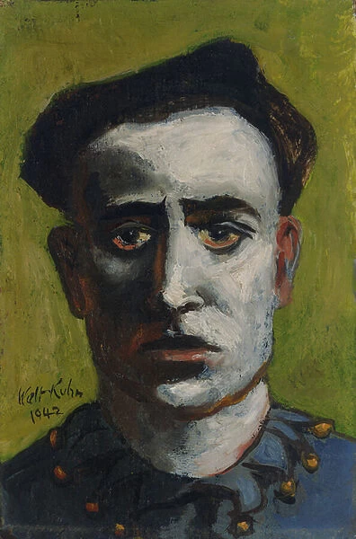 Clown with Beret, 1942 (oil on canvas)