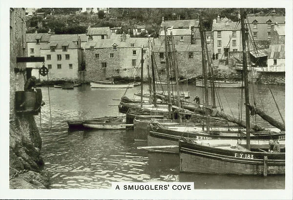 Coastwise: A Smugglers Cove (b / w photo)