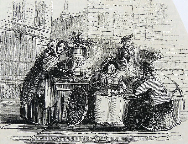Coffee Stalls, 1850 (engraving)