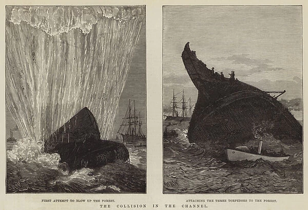 The Collision in the Channel (engraving)