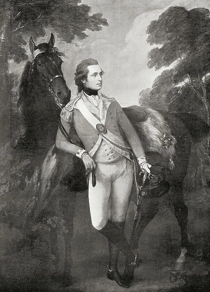 Colonel John Hayes St. Leger, 1756-1800. Lieutenant-Colonel of the 1st Foot Guards and later Major-General (litho)