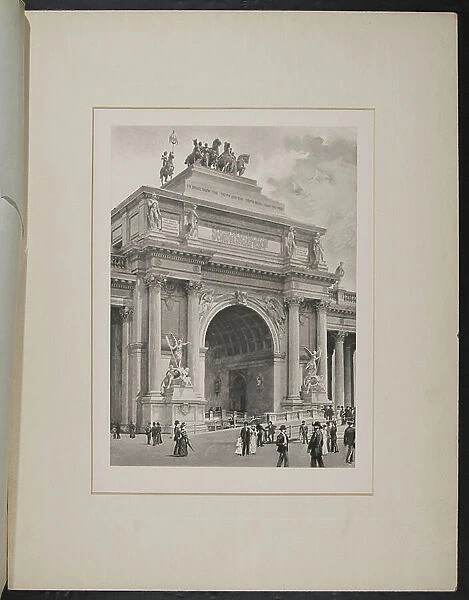 The Columbian Arch, 1893 (lithograph)