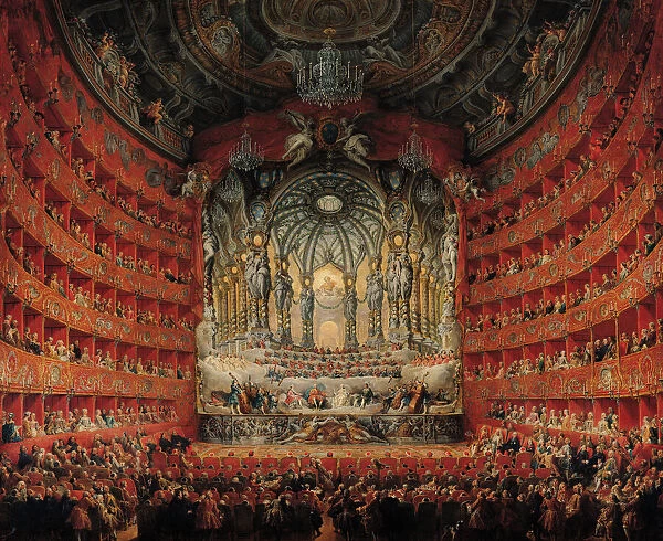 Concert given by Cardinal de La Rochefoucauld at the Argentina Theatre in Rome