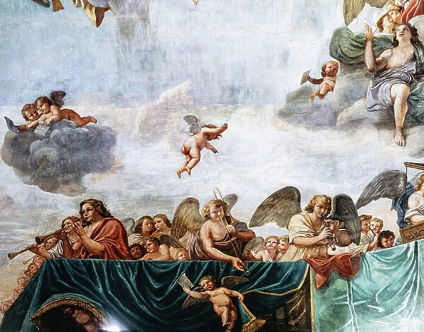 Concerts of Angels, detail, 1651-52 (fresco)