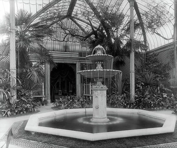 The Conservatory, Drayton Manor, Staffordshire, from England's Lost Houses by Giles Worsley (1961-2006) published 2002 (b / w photo)