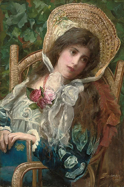 Contemplation, 1901 (oil on canvas)