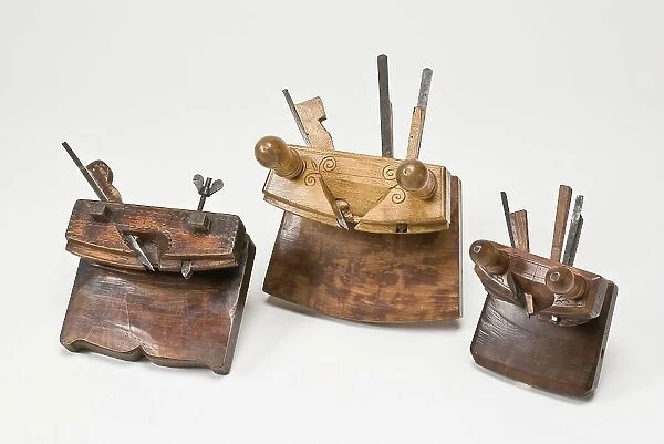 Coopers croze planes, dated 1735, 1842 and early to mid-19th century