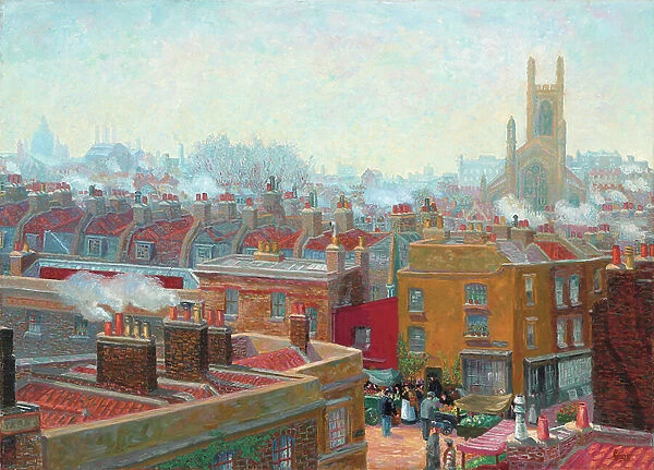 A Corner in Chelsea, 1910 (oil on canvas)