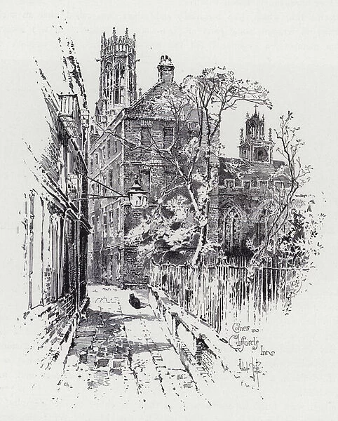 Corner in Cliffords Inn (engraving)