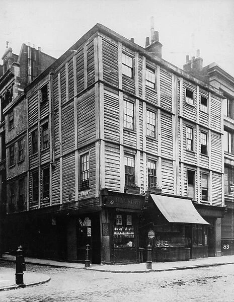 Corner of Fore Street and Milton Street, c. 1884 (b  /  w photo)