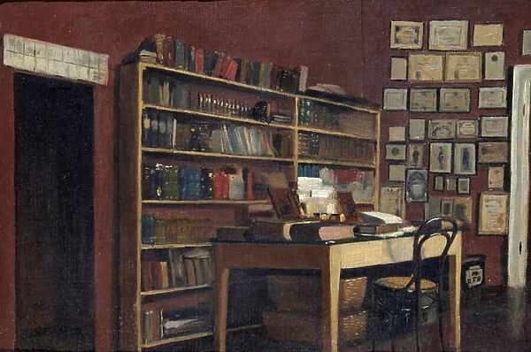 Corner of Sir Richard Burtons Study, 1889 (oil on panel)
