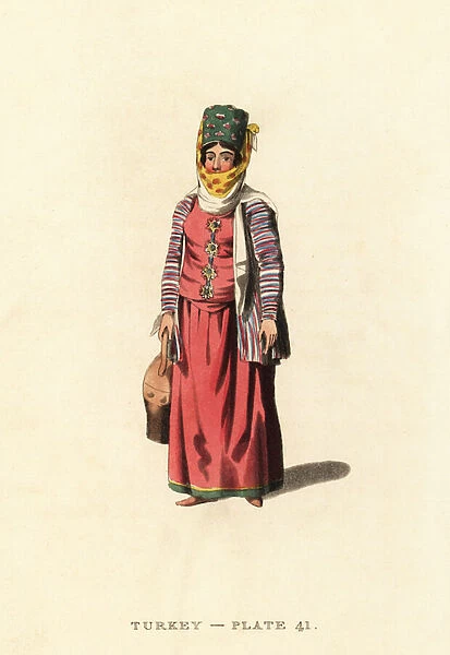 Costume of a Simiot woman, Island of Simia, Ottoman Empire (now Simi or Symi, Greece)