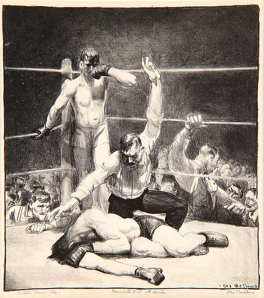 Counted Out, 1921 (litho)