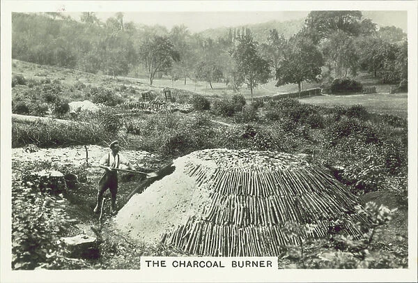 Our Countryside, 1938: The Charcoal Burner (b / w photo)