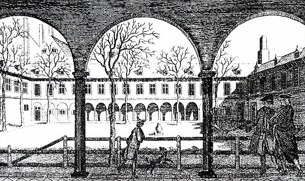 The courtyard of Gresham College