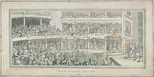 Covent Garden Theatre, 1786 (pen and ink with wash on paper)