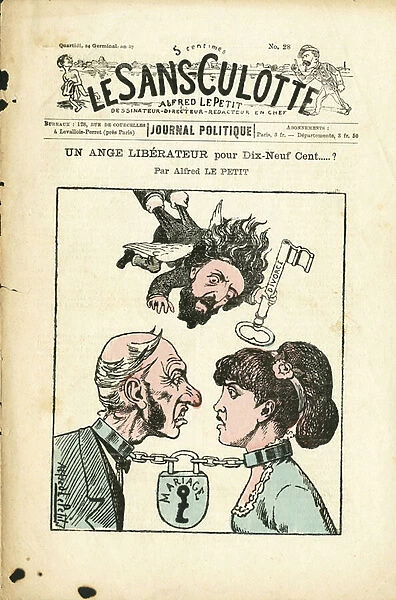 Cover of 'Le Sans-Panlotte', number 28, Satirique en Couleurs