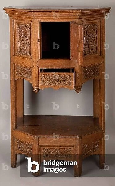 Credenza furniture A. Dining room sideboard cupboard. 14th century (?)