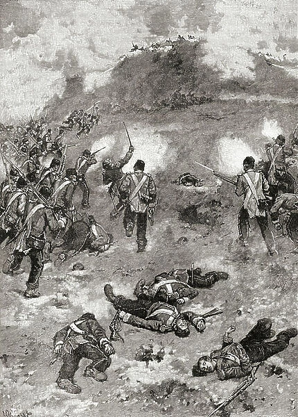 Crimean War. The Battle of the Great Redan during the Siege of Sebastopol, 1855