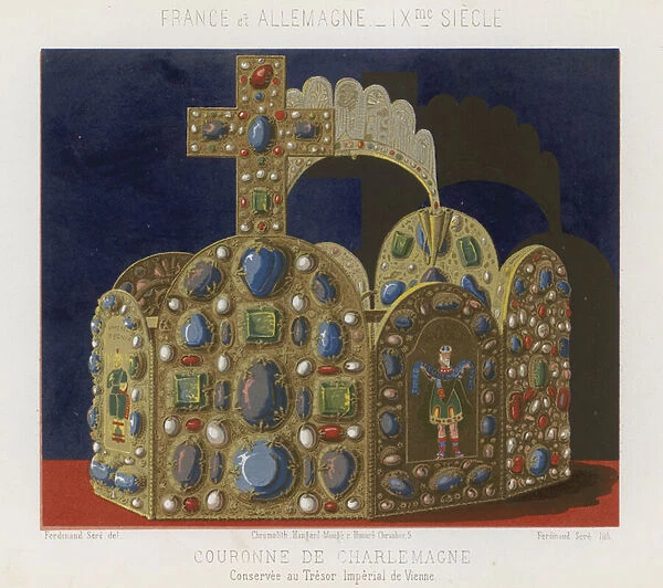Crown of Charlemagne (chromolitho)