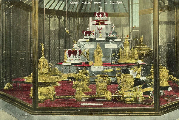 Crown Jewels, Tower of London (coloured photo)