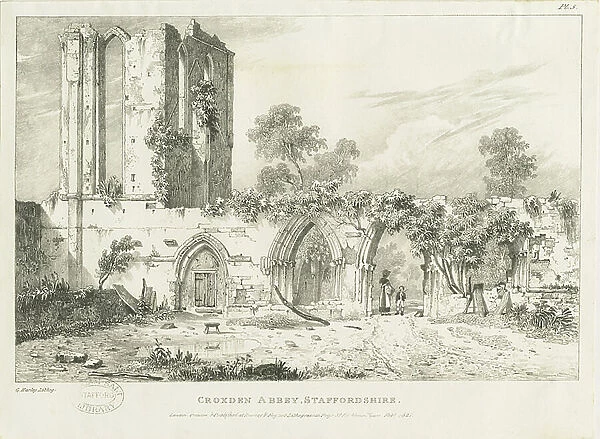 Croxden Abbey: engraving, nd [1821] (print)