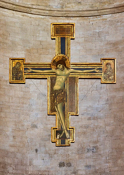 Crucifix on painted table, mid-thirteenth century