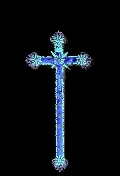 Crucifix, Trapani, first half of the 17th century (gilt-copper, bronze, silver & coral)