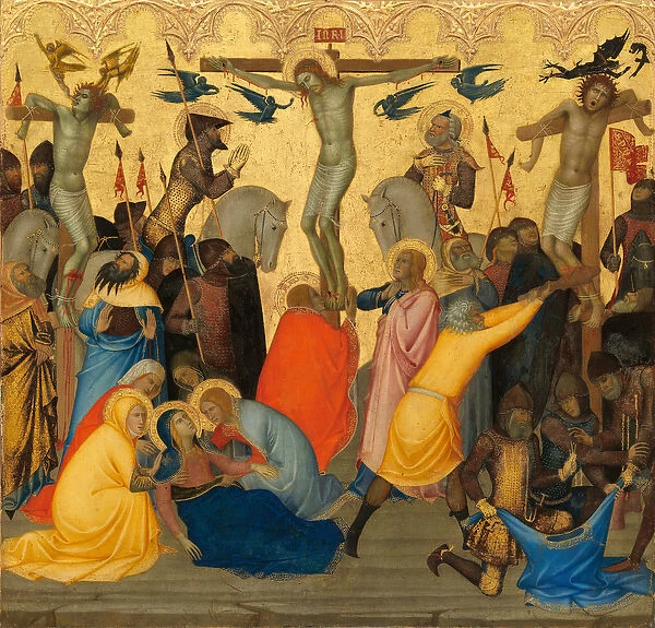 The Crucifixion, c. 1380 (egg tempera & gold leaf on wood panel)