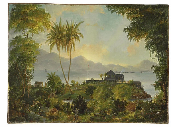 Cruz Bay; Cinnamon Bay, Danish West Indies (U.S. Virgin Islands), 1851 (oil on canvas)