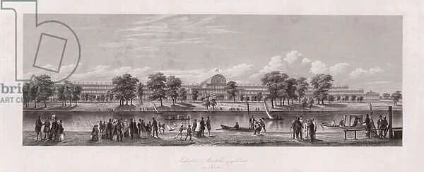 The Crystal Palace Exhibition building in London (engraving)