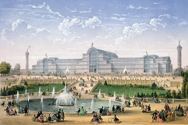 Crystal Palace, Sydenham, c. 1862 (colour litho)