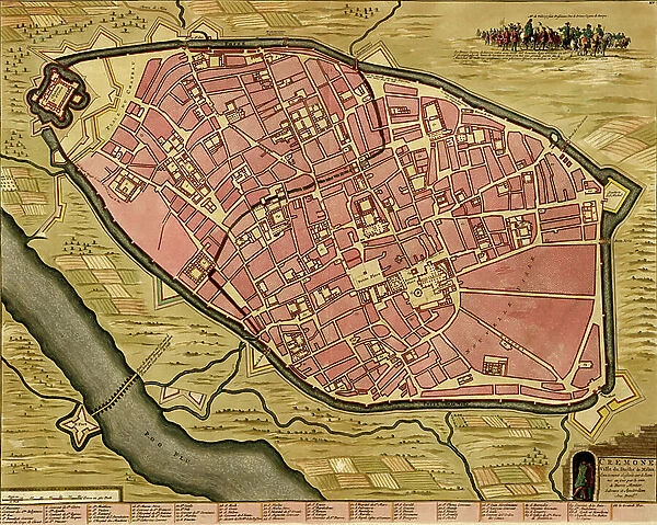 Cuneum or Cuneo in Italy, 1700