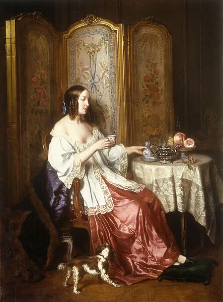 A Cup of Chocolate, 1844 (oil on panel)