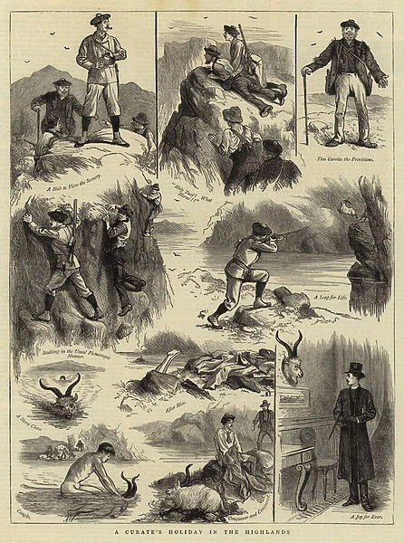 A Curates Holiday in the Highlands (engraving)