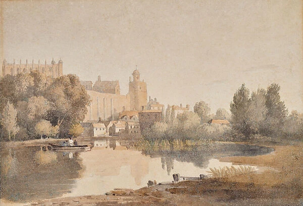 The Curfew Tower, Windsor, 1800-59 (Watercolour)