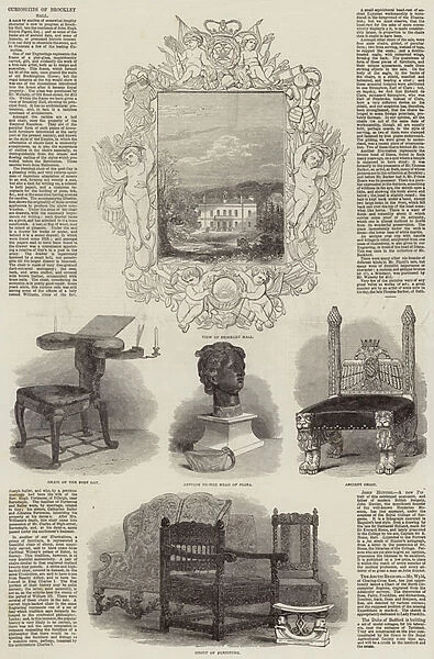 Curiosities of Brockley Hall (engraving)