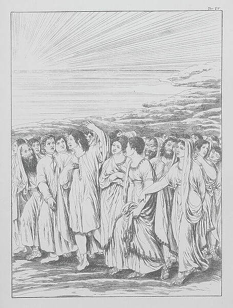 Dante's Divine Comedy, Purgatorio (Purgatory), Plate IV (litho)