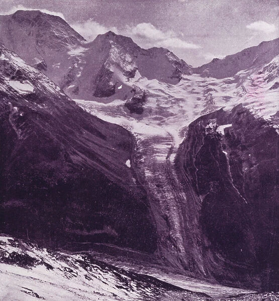 Dawsons Glacier, British America (b  /  w photo)